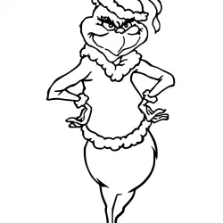 Grinch para imprimir e colorir
