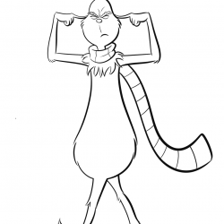 Grinch para imprimir e colorir