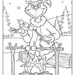 Grinch para imprimir e colorir