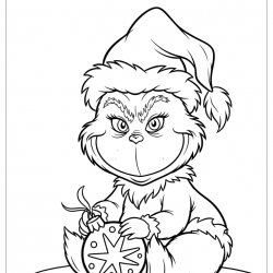 Grinch para imprimir e colorir