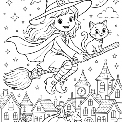 Halloween para imprimir e colorir