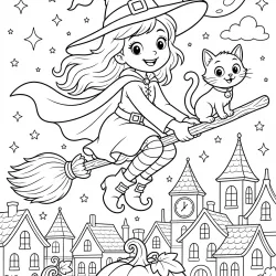 Halloween para imprimir e colorir