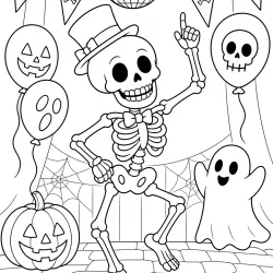 Halloween para imprimir e colorir
