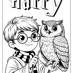 Harry Potter para imprimir e colorir