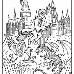 Harry Potter para imprimir e colorir