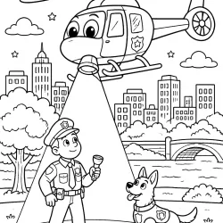 Helicópteros para imprimir e colorir