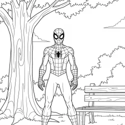 Homem-Aranha para imprimir e colorir