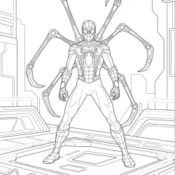 Homem-Aranha para imprimir e colorir