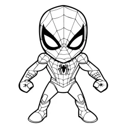Homem-Aranha para imprimir e colorir