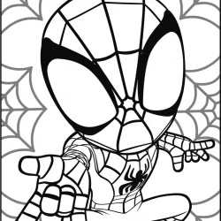 Homem-Aranha para imprimir e colorir