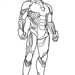 Homem de Ferro para imprimir e colorir