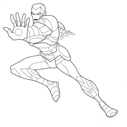Homem de Ferro para imprimir e colorir