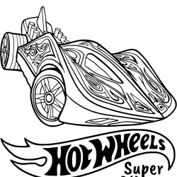 Hot Wheels para imprimir e colorir