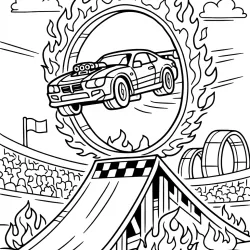 Hot Wheels para imprimir e colorir