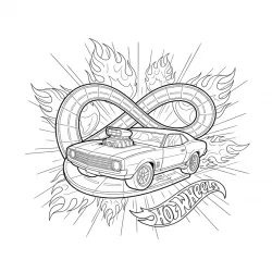 Hot Wheels para imprimir e colorir