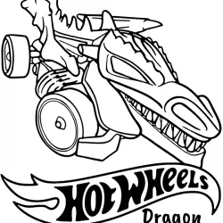 Hot Wheels para imprimir e colorir