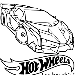 Hot Wheels para imprimir e colorir