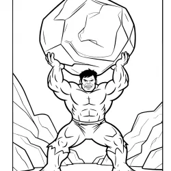 Hulk para imprimir e colorir
