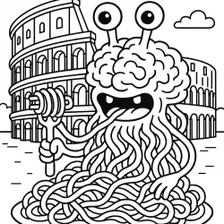 Italian Brainrot para imprimir e colorir