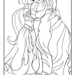Jasmine para imprimir e colorir
