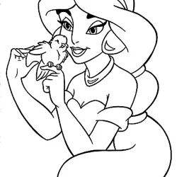 Jasmine para imprimir e colorir