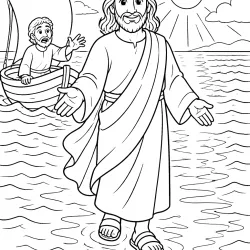 Jesus para imprimir e colorir