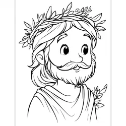 Jesus para imprimir e colorir