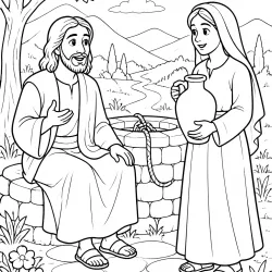 Jesus para imprimir e colorir