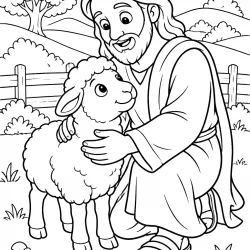 Jesus para imprimir e colorir