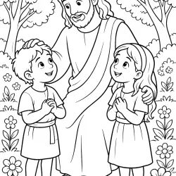 Jesus para imprimir e colorir