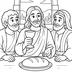 Jesus para imprimir e colorir