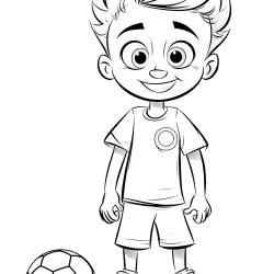 Jogadores de Futebol para imprimir e colorir
