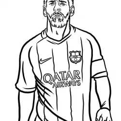 Jogadores de Futebol para imprimir e colorir