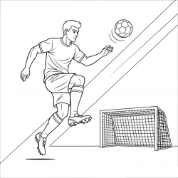 Jogadores de Futebol para imprimir e colorir