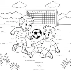 Jogadores de Futebol para imprimir e colorir