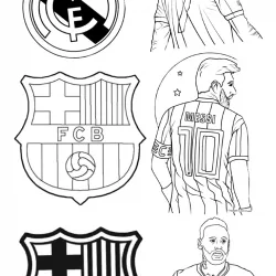 Jogadores de Futebol para imprimir e colorir