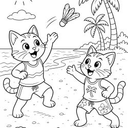Gatos para imprimir e colorir