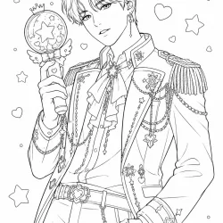 Kpop para imprimir e colorir