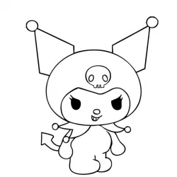 Kuromi para imprimir e colorir