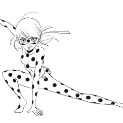 Ladybug para imprimir e colorir