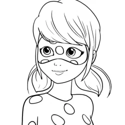 Ladybug para imprimir e colorir