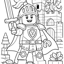 Lego para imprimir e colorir