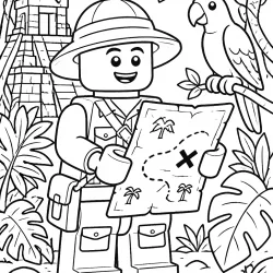Lego para imprimir e colorir