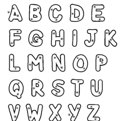 Letras (Alfabeto) para imprimir e colorir