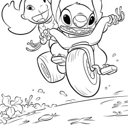 Lilo e Stitch para imprimir e colorir