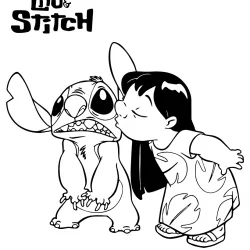 Lilo e Stitch para imprimir e colorir