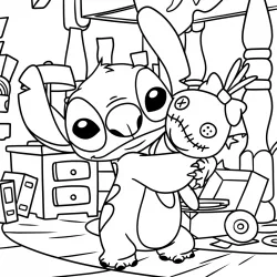 Lilo e Stitch para imprimir e colorir