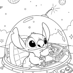 Lilo e Stitch para imprimir e colorir