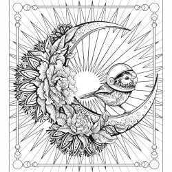 Lua para imprimir e colorir