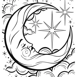 Lua para imprimir e colorir